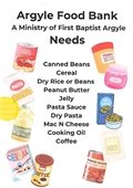 argyle food bank flier